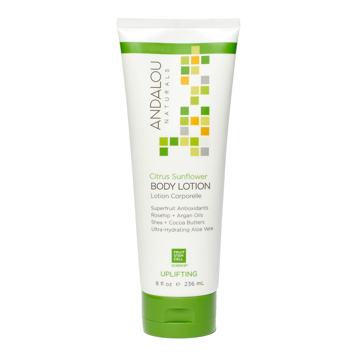 Andalou Naturals front packaging showing bottle and branding for easy identification