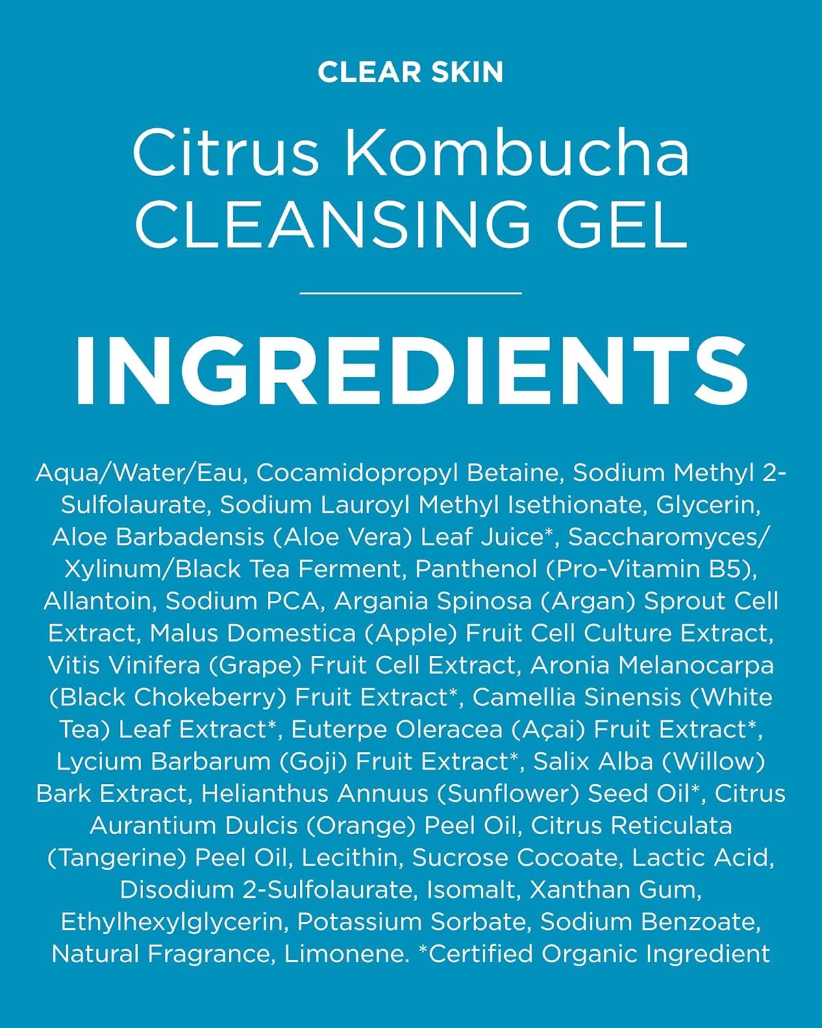 Andalou Naturals before and after skin visual demonstrating improved clarity