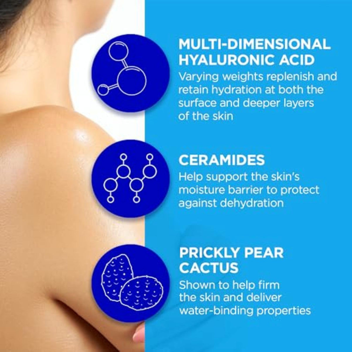 Andalou Naturals cream being applied to leg providing visible smoothness benefit