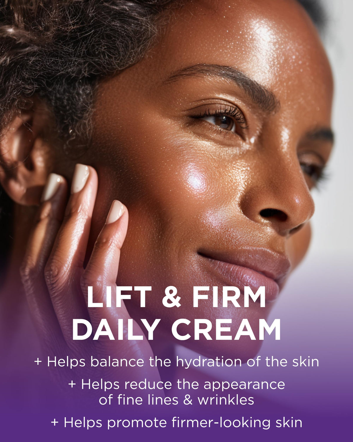 Andalou Naturals cream texture close-up illustrating smooth hydrating finish