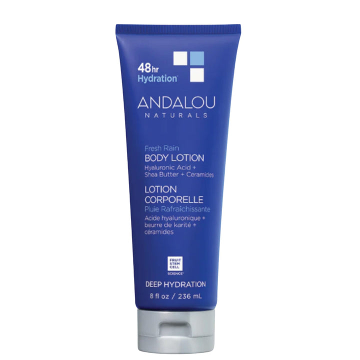 Andalou Naturals front packaging showing product and benefit of deep hydration