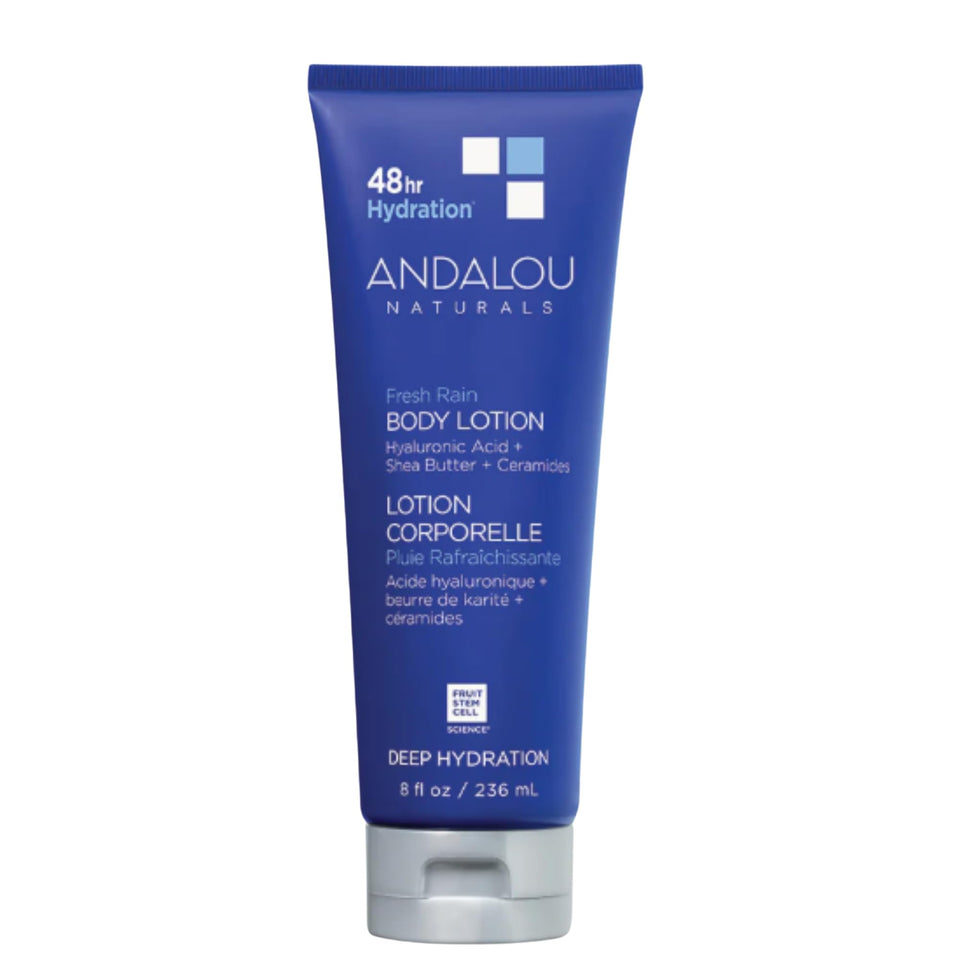 Andalou Naturals front packaging showing product and benefit of deep hydration
