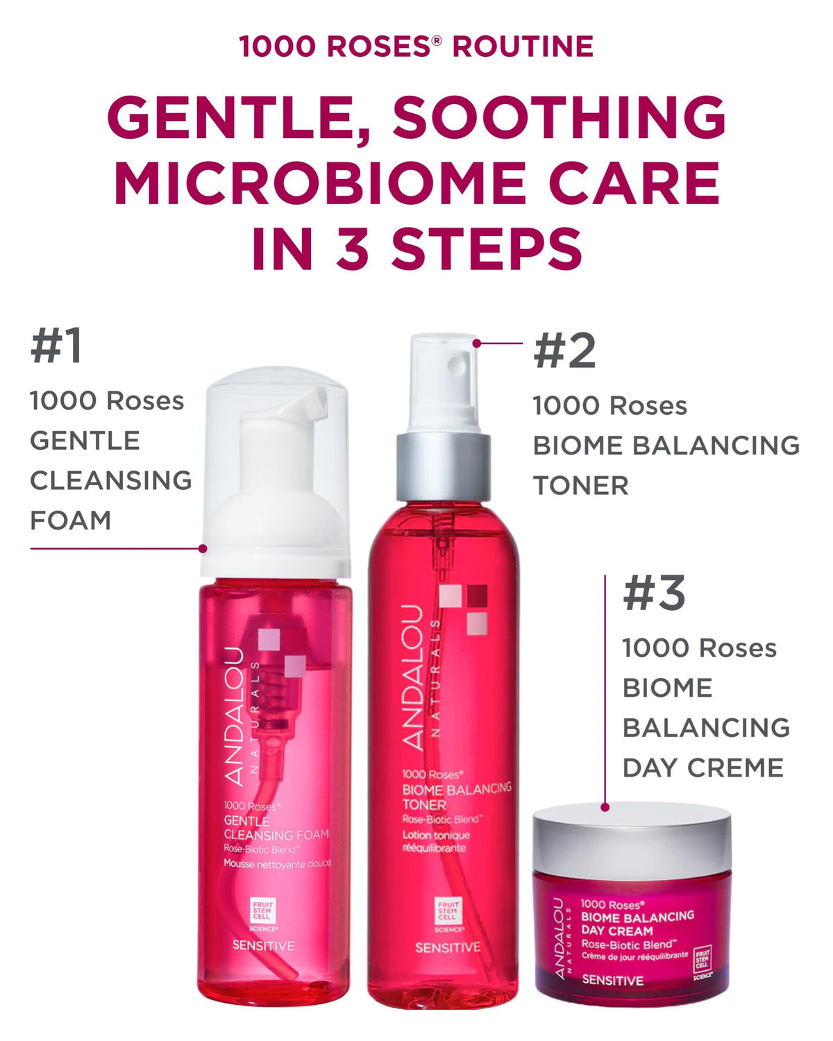 Andalou Naturals foam lather on hand demonstrating gentle removal