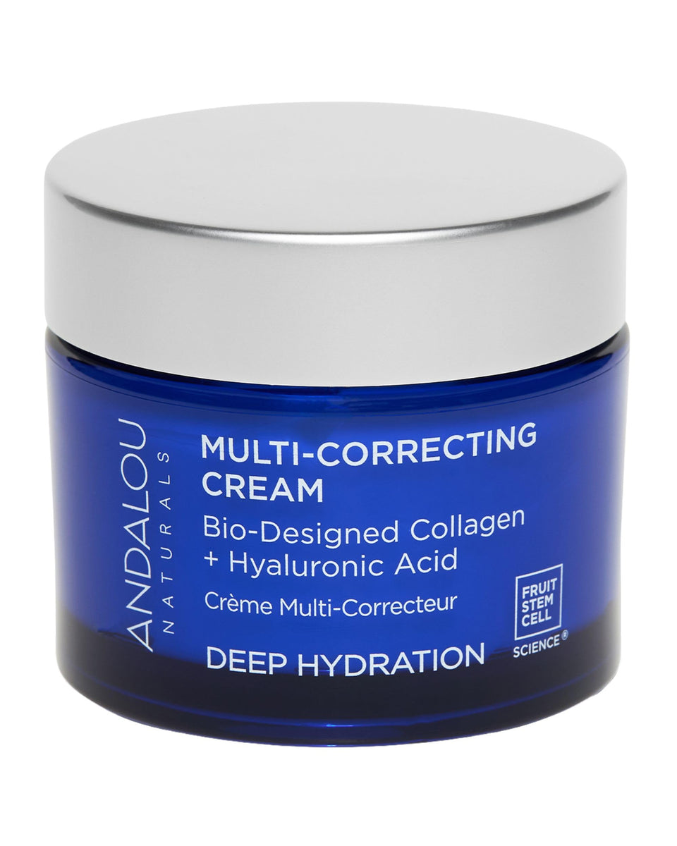 Andalou Naturals front jar view showing packaging and brand benefit