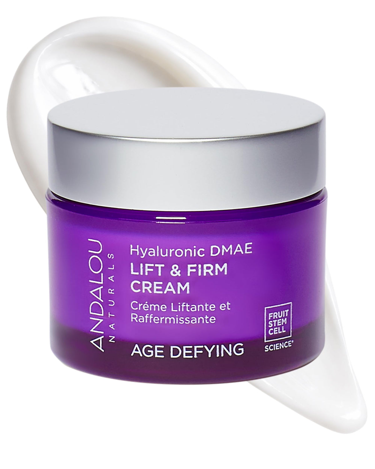 Andalou Naturals front jar showing clean branding and compact size benefit