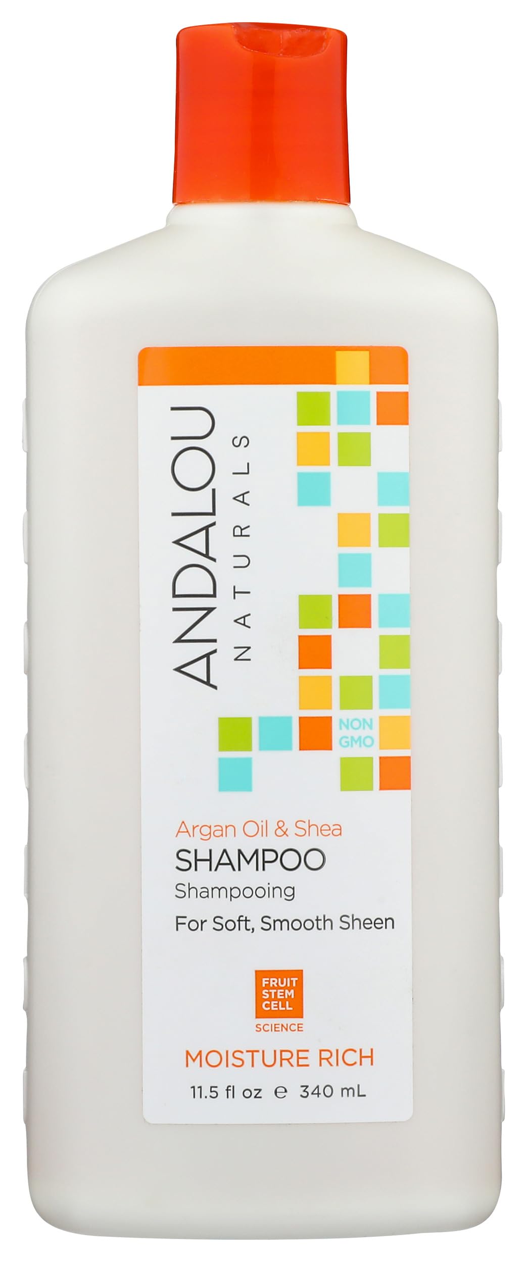 Andalou Naturals front packaging showing argan and shea benefits