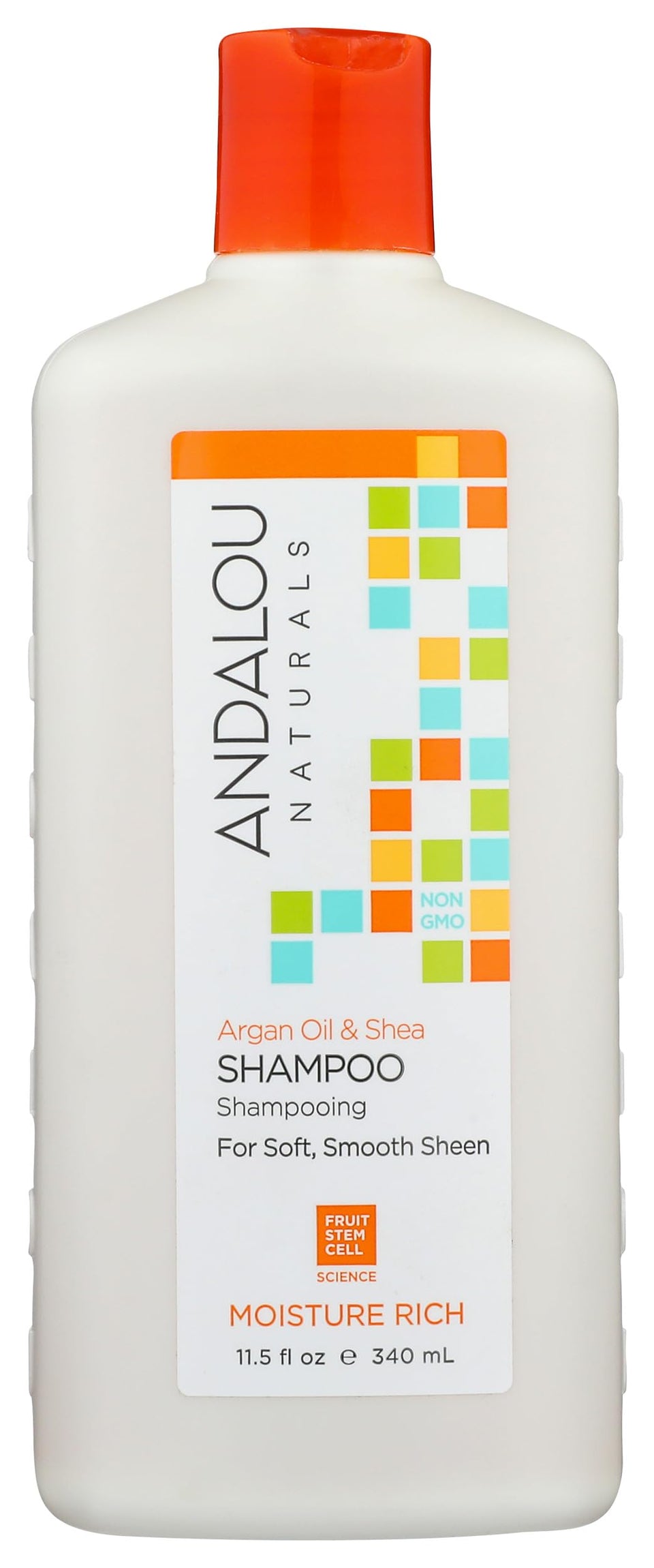 Andalou Naturals front packaging showing argan and shea benefits