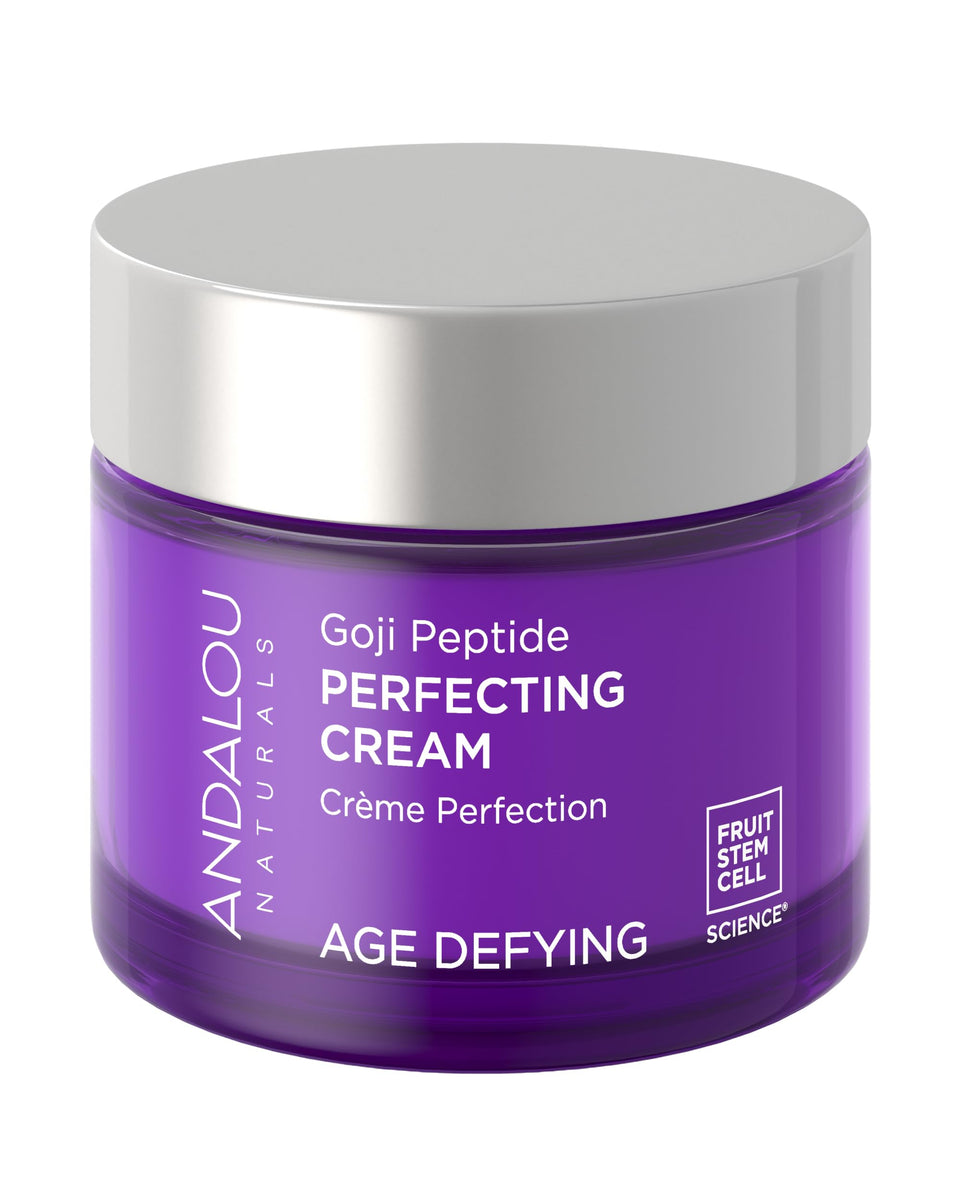 Andalou Naturals front packaging showing jar and benefits