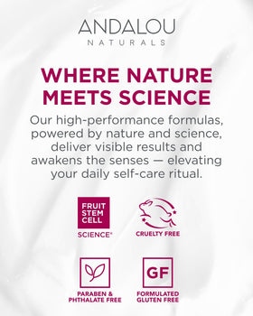 Andalou Naturals in bathroom routine illustrating soothing daily ritual