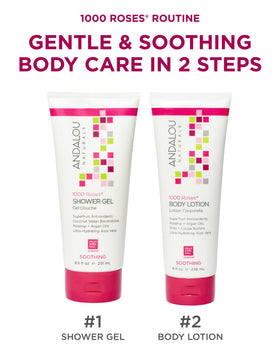 Andalou Naturals rosehip and argan oils displayed to highlight nourishing botanicals