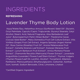 Andalou Naturals label detail showing certifications and clean-ingredient transparency