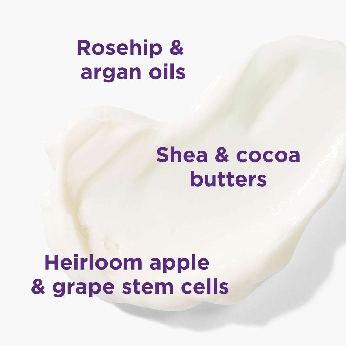 Andalou Naturals lotion texture close-up demonstrating smooth, fast-absorbing hydration