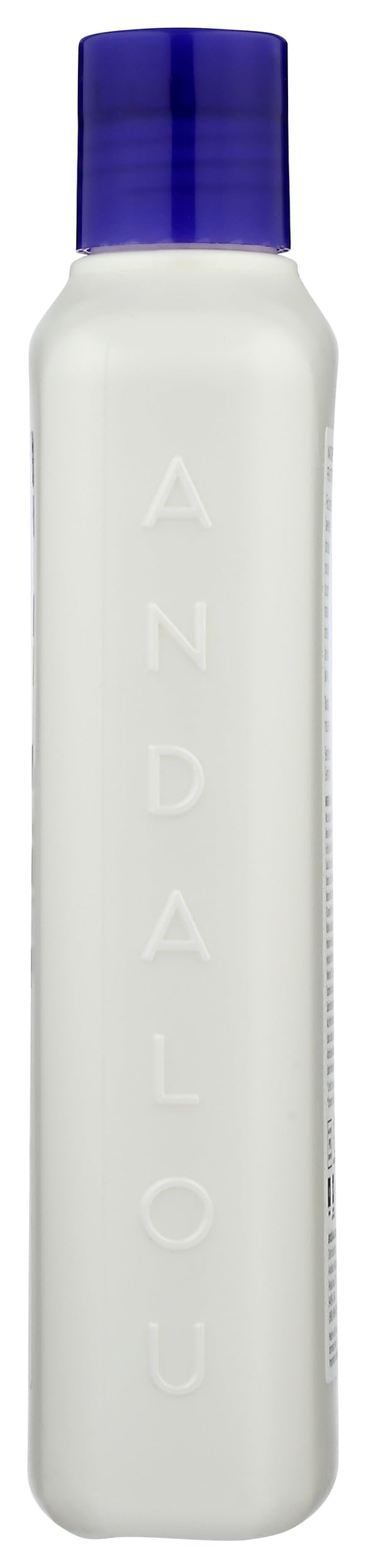 Andalou Naturals on bathroom shelf styled to suggest everyday routine