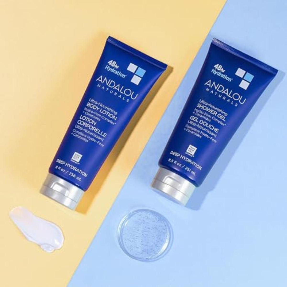Andalou Naturals open cap and label detail highlighting clean formulation benefit