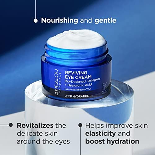 Andalou Naturals open tube texture of cream demonstrating lightweight hydration