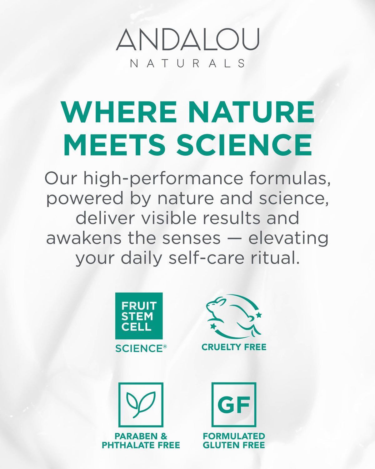 Andalou Naturals bottle next to ruler showing 8.2 fl oz scale