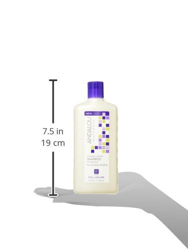 Andalou Naturals shampoo lather texture demonstrating gentle cleansing