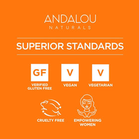 Andalou Naturals size comparison with everyday object to display compact 1.7 oz scale