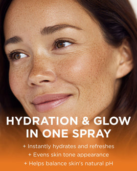 Andalou Naturals spray mist releasing fine mist to refresh skin quickly