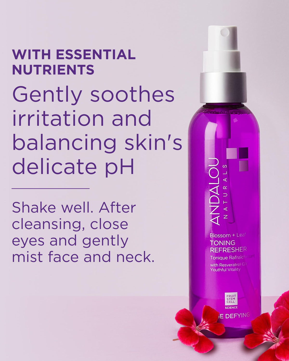 Andalou Naturals texture on hand demonstrating lightweight hydration