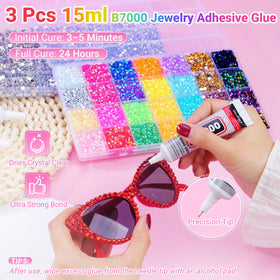 ANDGING tools and three B7000 glue tubes with needle tips for precise, strong bonding