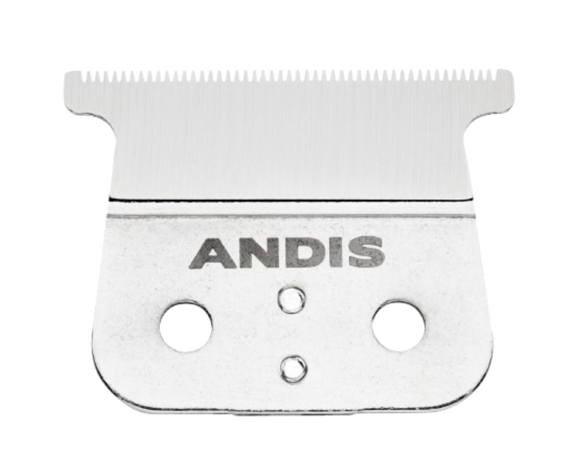 Andis 04720 front view showing silver T-Outliner blade for precise outlining