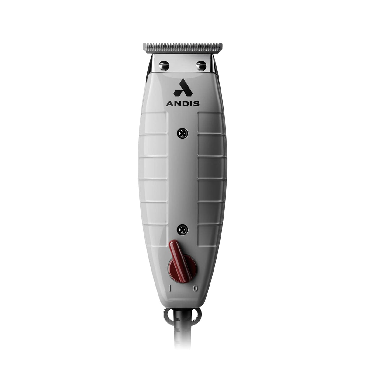 Andis front view showing compact housing and controls for precise grooming