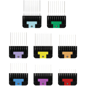 andis comb in use on trimmer demonstrating secure spring-clip fit for faster switching