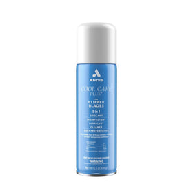 Andis Cool Care Plus front label showing product features and size