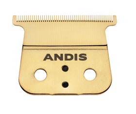 Andis gold GTX-EXO close-up of fine teeth highlighting precise detailing