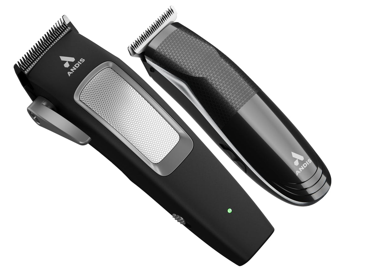 Andis inCRED scale with hand showing compact size and control benefit