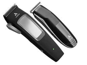 Andis inCRED scale with hand showing compact size and control benefit
