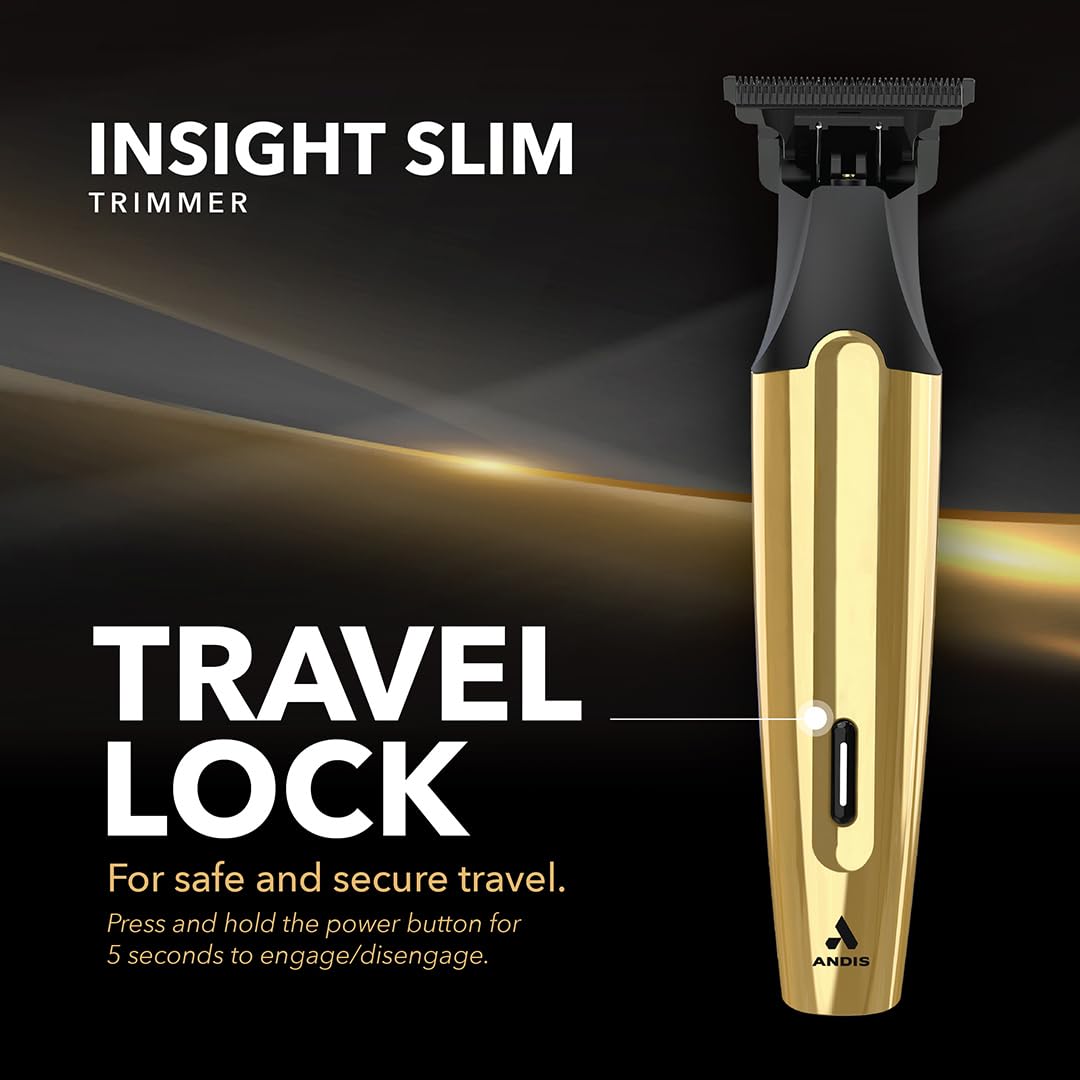 Andis Insight side profile demonstrating slim grip for comfortable control during detailing