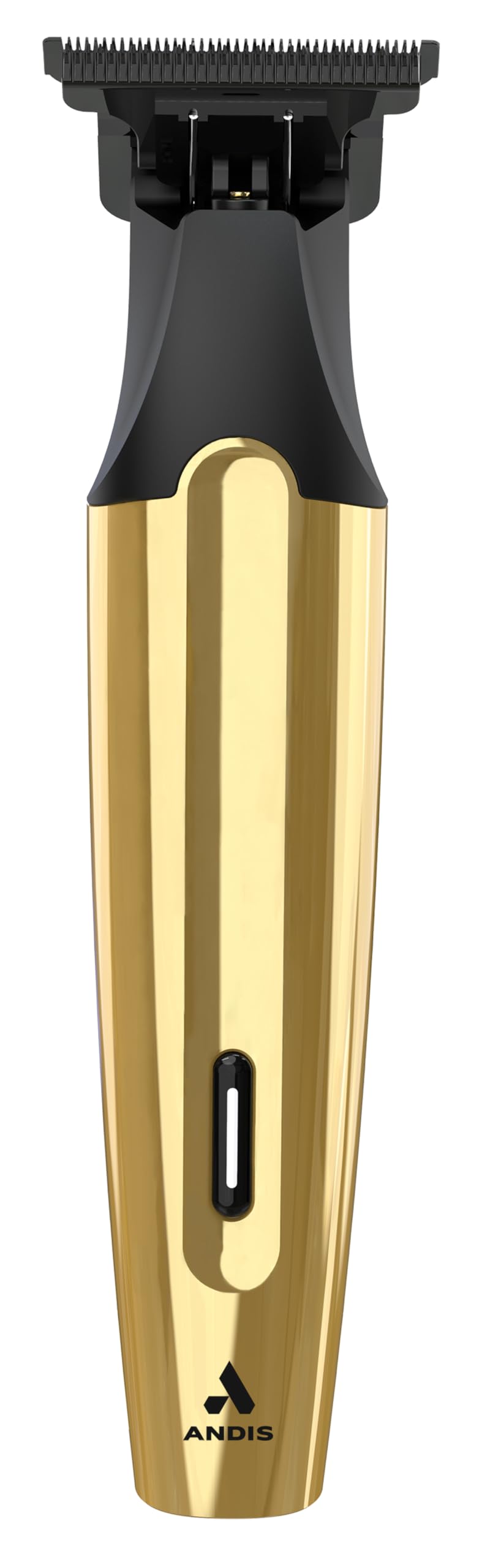 Andis Insight Slim front view showing gold finish and slim body for precise handling
