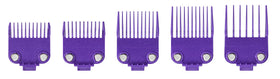 Andis close-up of dual magnet mechanism on comb demonstrating secure attachment benefit
