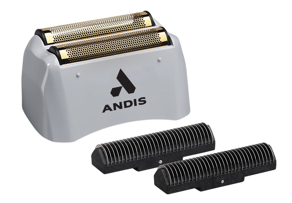Andis replacement foil and cutter front view showing fit and professional benefit