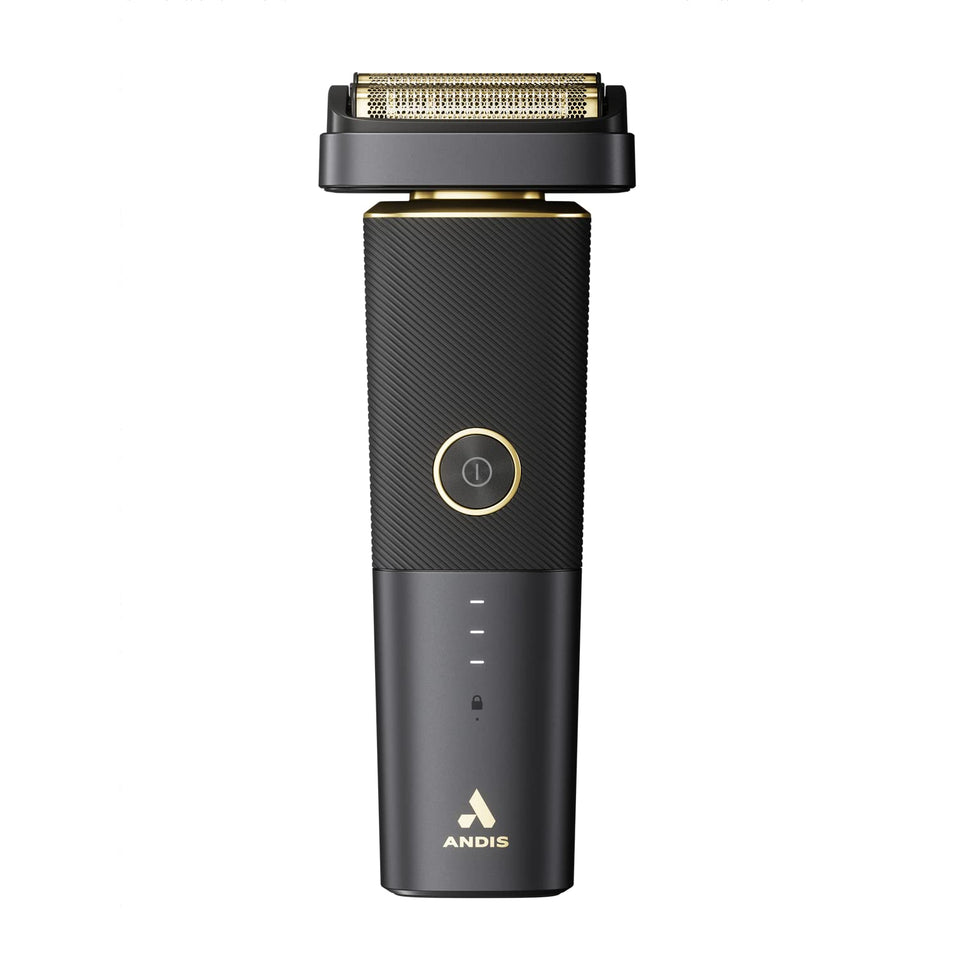 Andis reSURGE front view showing controls and sleek finish for professional use