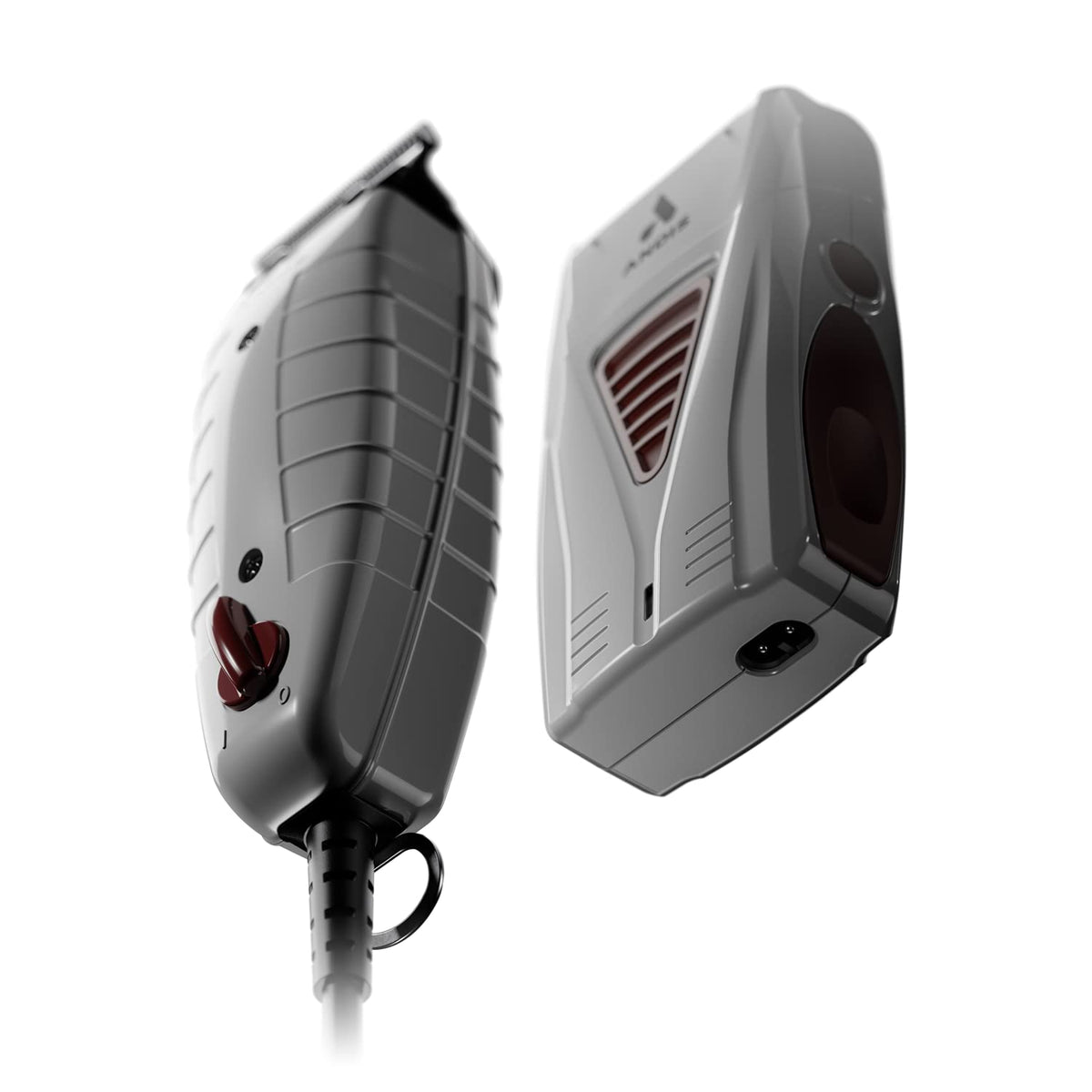 Andis shaver in hand demonstrating lightweight cordless use and ergonomic control