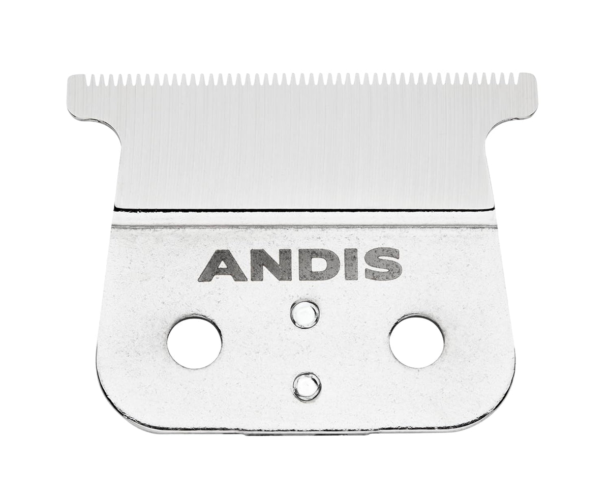 Andis T-blade close-up of deep teeth highlighting fast hair feed and consistent cuts