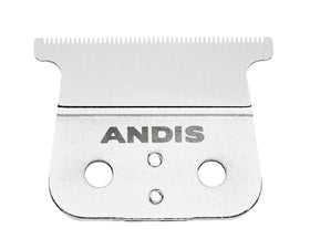 Andis T-blade close-up of deep teeth highlighting fast hair feed and consistent cuts