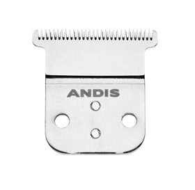 Andis front view replacement T-blade installed on trimmer for precise lining