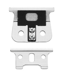 Andis T-blade installed on trimmer demonstrating crisp outlining and ergonomic handling