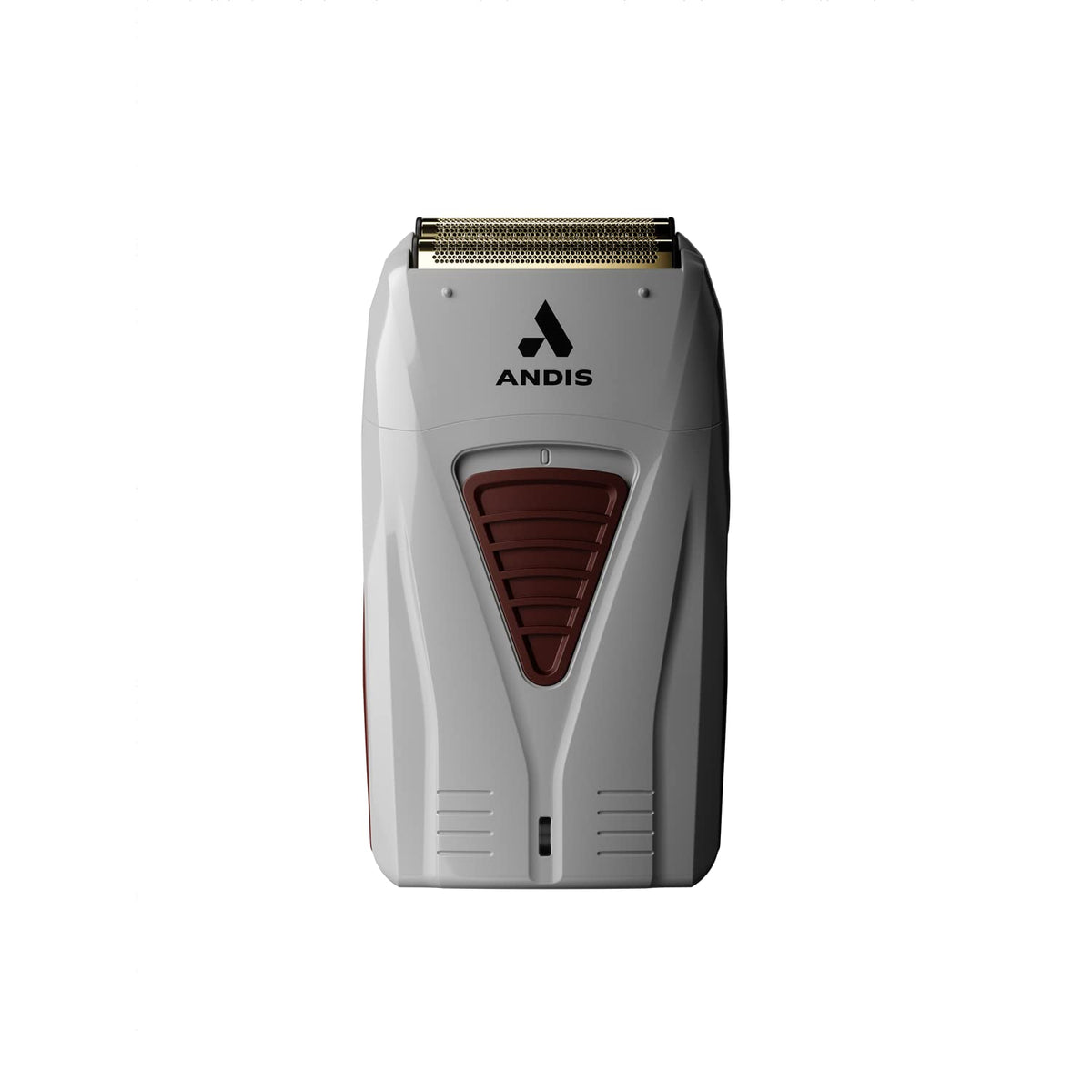 Andis TS-1 front angle view showing compact design and ergonomic grip for precise control