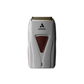 Andis TS-1 front angle view showing compact design and ergonomic grip for precise control