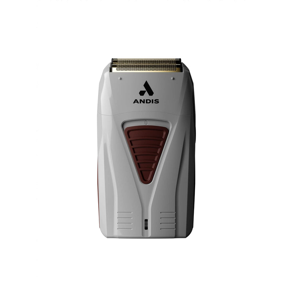 Andis TS-1 front angle view showing compact design and ergonomic grip for precise control