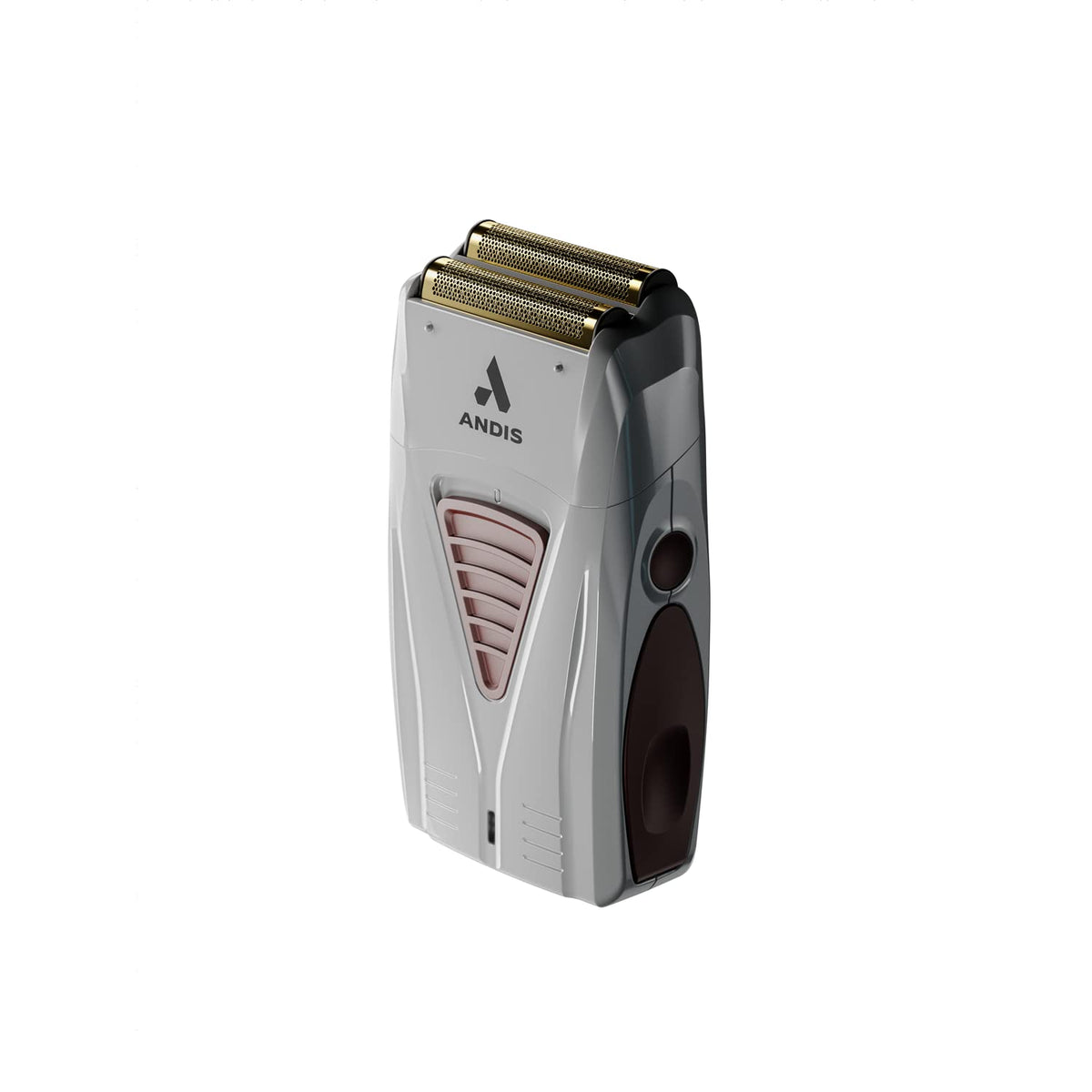 Side profile of Andis TS-1 showing motor vents and turbocharged performance for efficient cutting