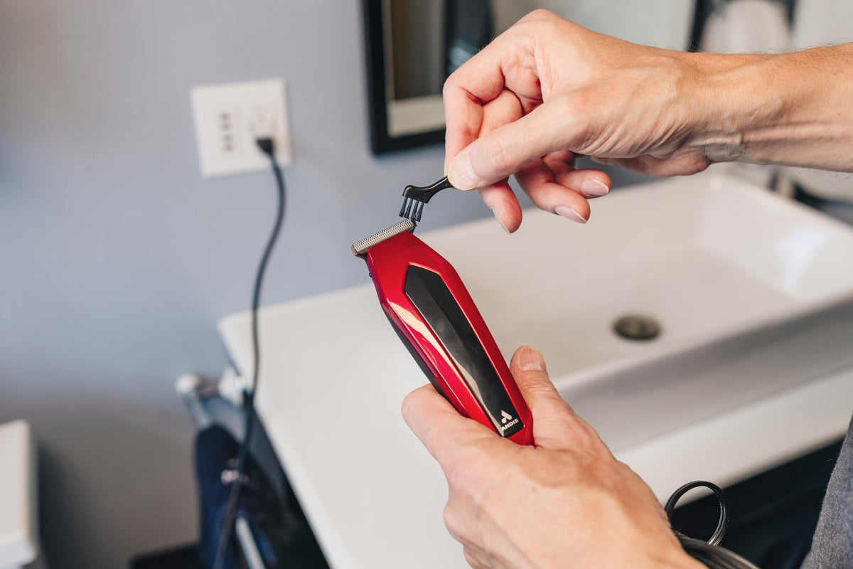 Andis Ultra Clip accessories laid out showing included guards and tools for versatile styles