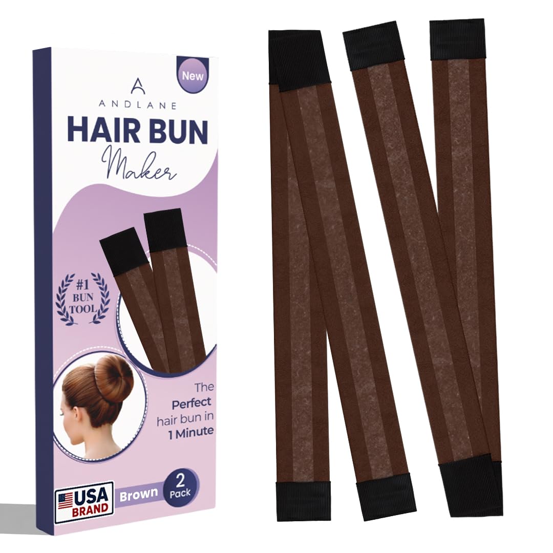 Andlane bun maker front packaging showing brown pack of two, practical and compact