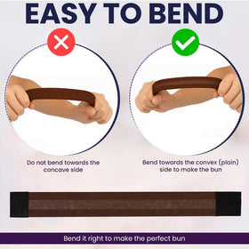 Andlane bun maker used by a dancer for secure, damage-free rehearsal hair