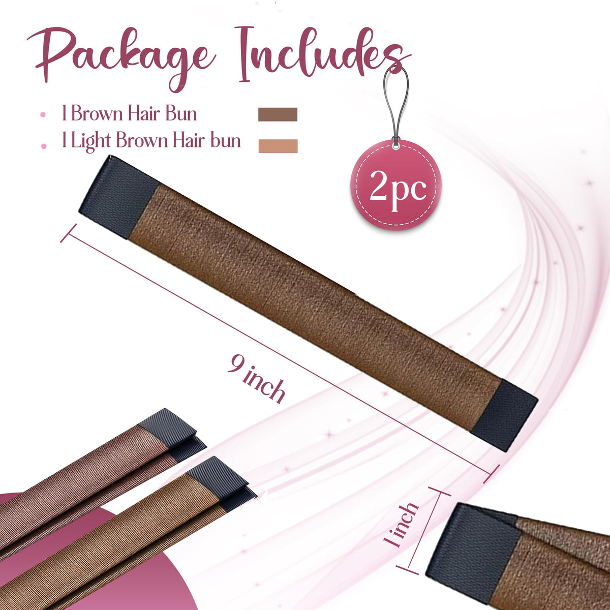 Andlane size comparison in hand showing compact travel-ready hair accessory
